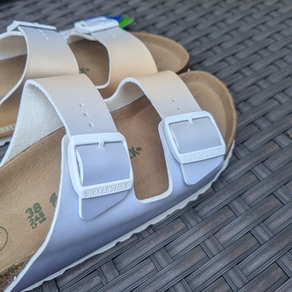 Birkenstock Arizona 38 Vegan Two Tone Ombre Sandals - Picture 3 of 8